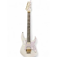Used Ibanez JEM7VP Alpine White Solid Body Electric Guitar