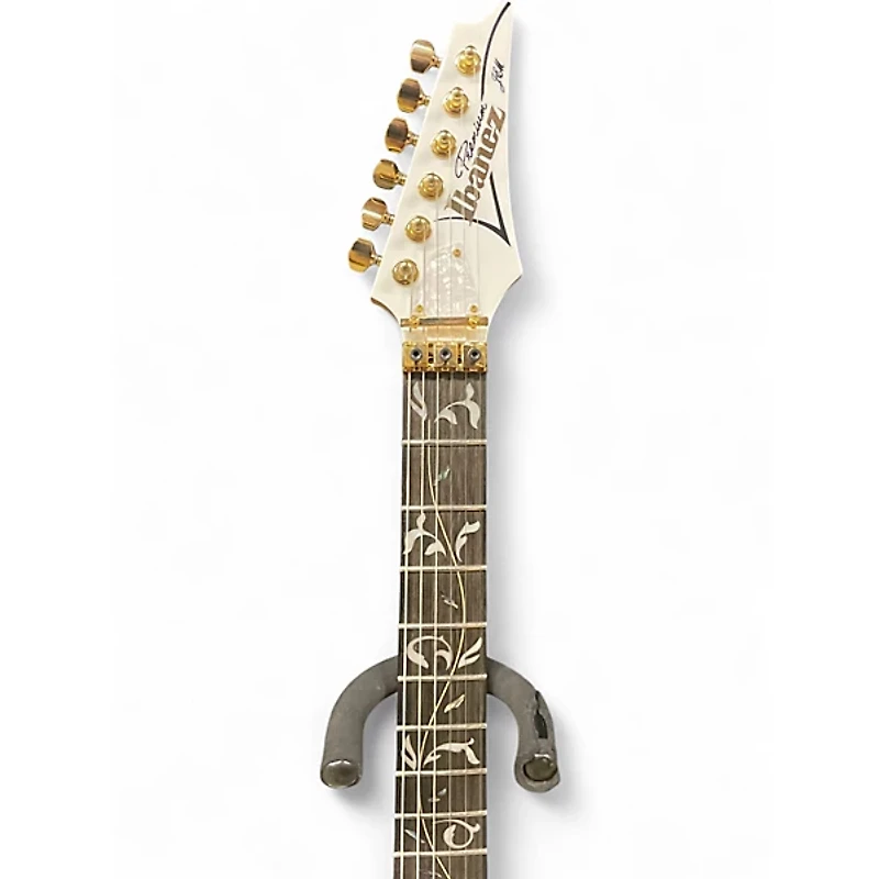 Used Ibanez JEM7VP Alpine White Solid Body Electric Guitar
