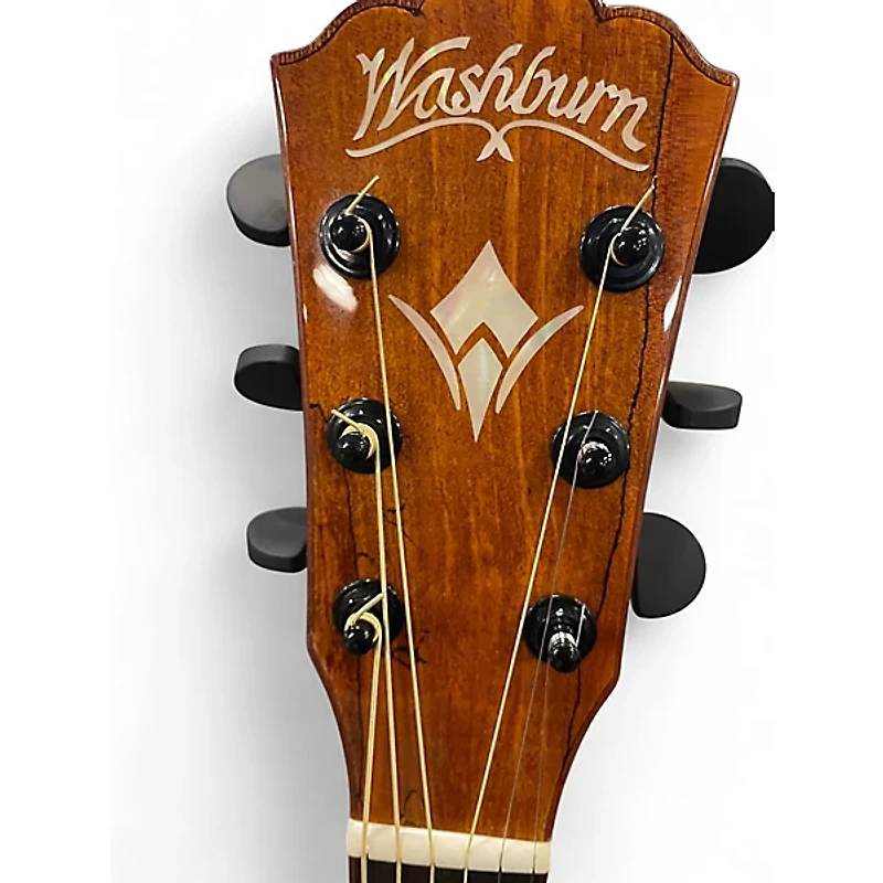 Used Washburn WCG66SCE Natural Acoustic Electric Guitar