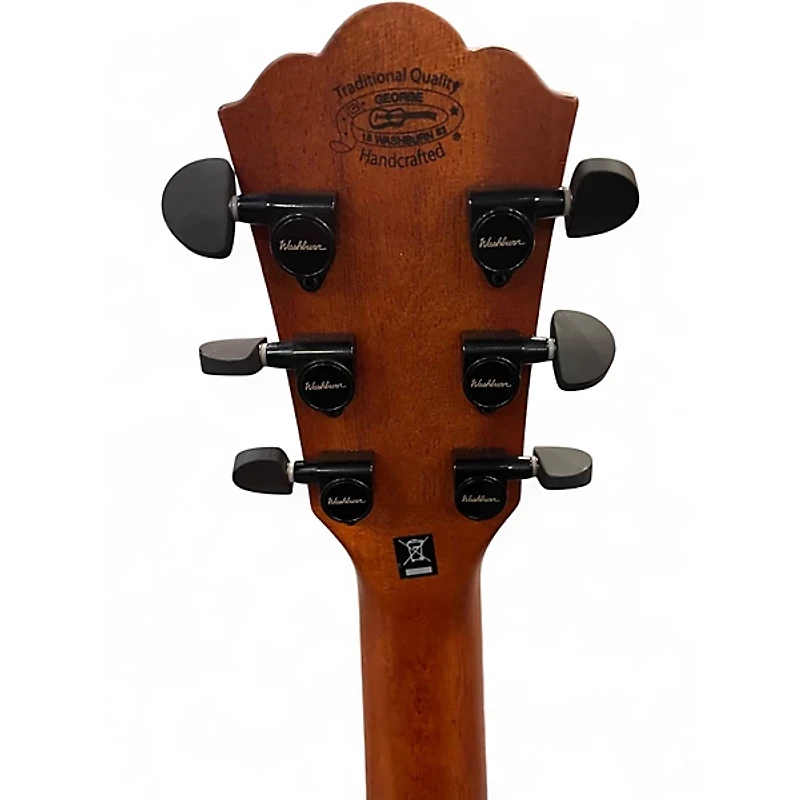 Used Washburn WCG66SCE Natural Acoustic Electric Guitar