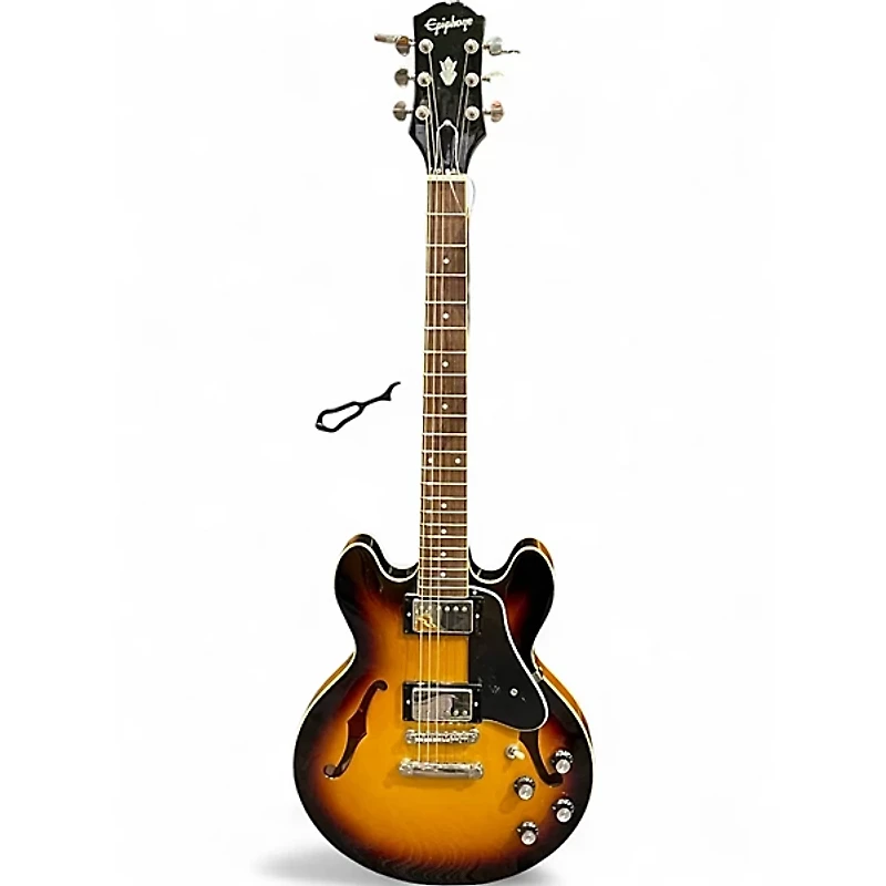Used Epiphone ES355 Tobacco Burst Hollow Body Electric Guitar