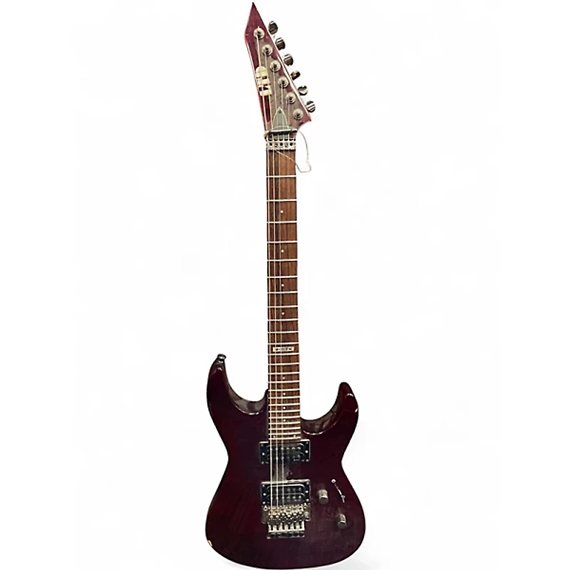 Used ESP LTD M100FM Burgundy Solid Body Electric Guitar