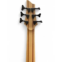 Used Schecter Guitar Research Stiletto Custom 6 String Natural Satin Electric Bass Guitar