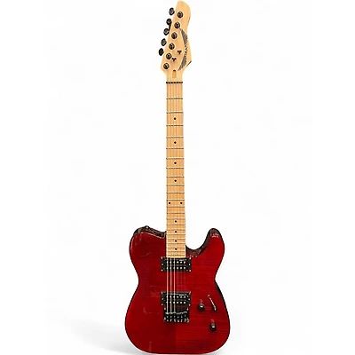 Used Dean NASH VEGAS Trans Red Solid Body Electric Guitar
