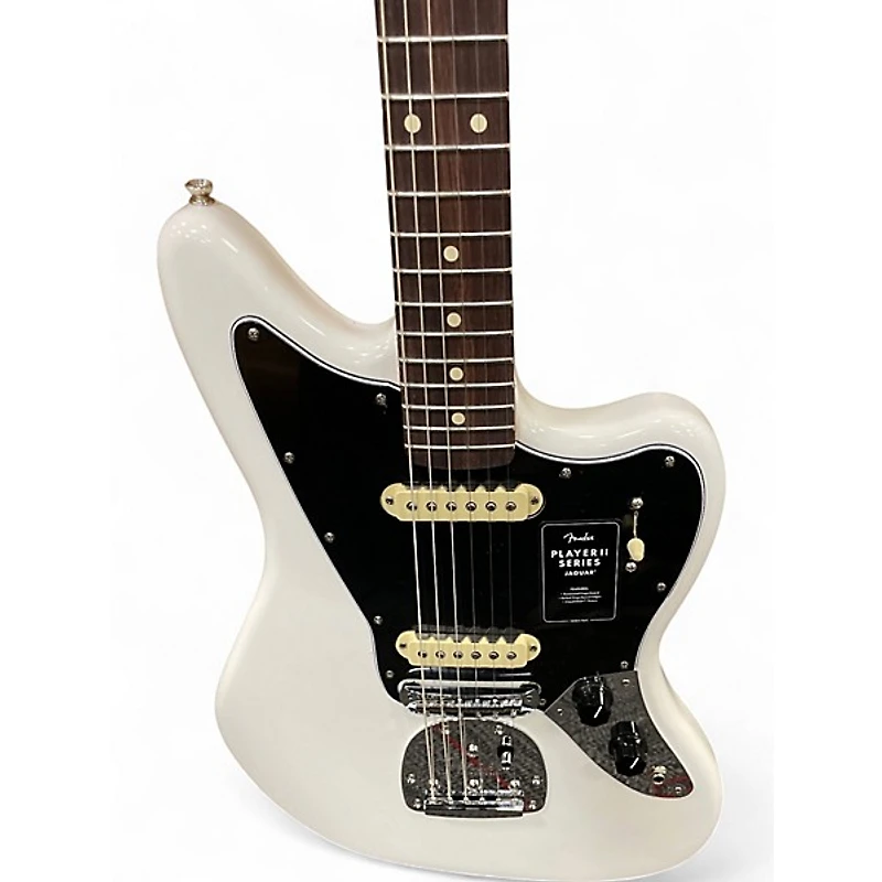 Used Fender PLAYER II JAGUAR Alpine White Solid Body Electric Guitar