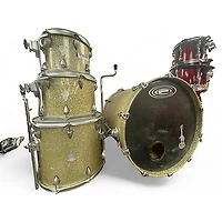Used Orange County Drum & Percussion 4 Piece Newport Series GOLD GLITTER Drum Kit