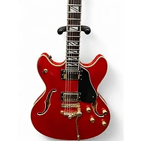 Used Washburn HB35 Wine Red Hollow Body Electric Guitar
