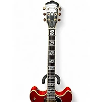 Used Washburn HB35 Wine Red Hollow Body Electric Guitar