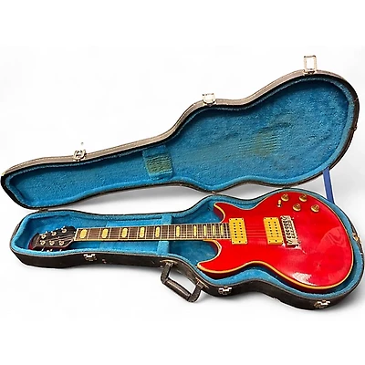 Vintage 1980s Ovation Ultra GP1 Trans Red Solid Body Electric Guitar