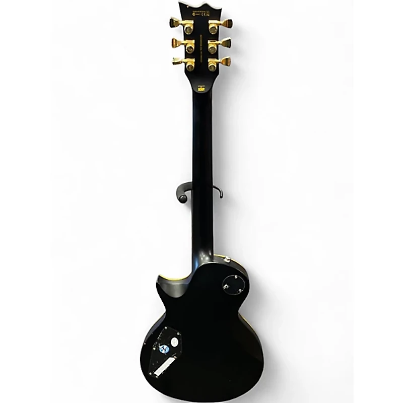 Used ESP LTD EC1000 Deluxe Black and Gold Solid Body Electric Guitar