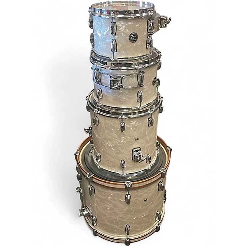 Used Gretsch Drums 4 Piece Renown Graphite Pearl Drum Kit