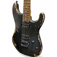 Used Charvel Pro-Mod Relic Series SD1 HH FR PF Weathered Black Solid Body Electric Guitar