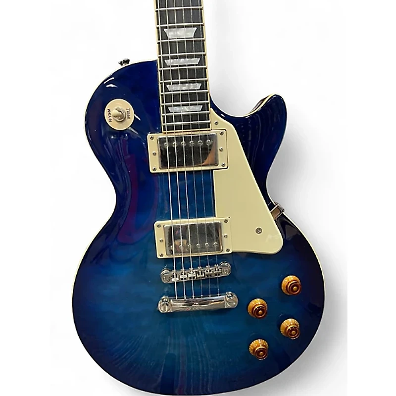 Used Epiphone Les Paul Standard Pro Blue Solid Body Electric Guitar