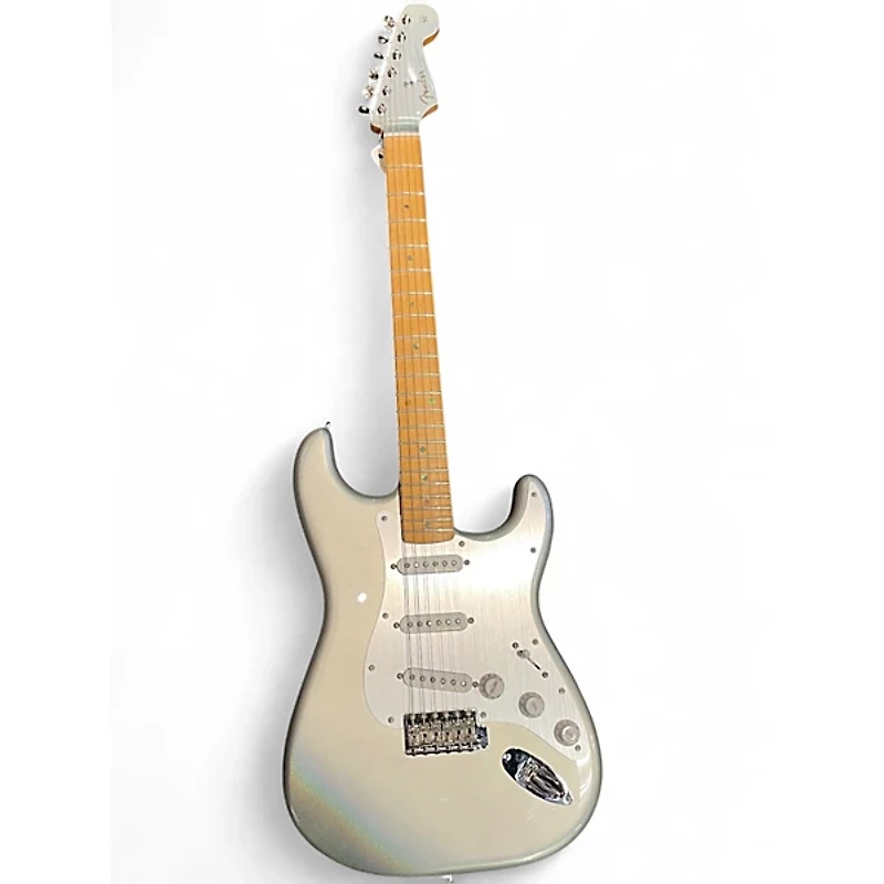 Used Fender H.E.R. Stratocaster Chrome Glow Solid Body Electric Guitar