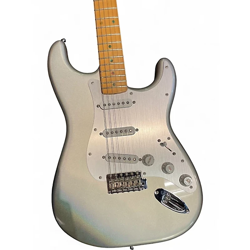 Used Fender H.E.R. Stratocaster Chrome Glow Solid Body Electric Guitar