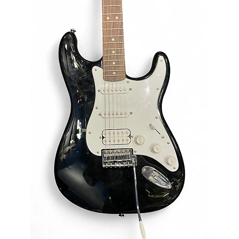 Used Squier Affinity Stratocaster HSS Black Solid Body Electric Guitar