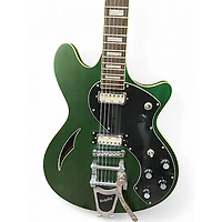 Used Schecter Guitar Research T S/H-1 Green Hollow Body Electric Guitar