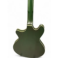 Used Schecter Guitar Research T S/H-1 Green Hollow Body Electric Guitar