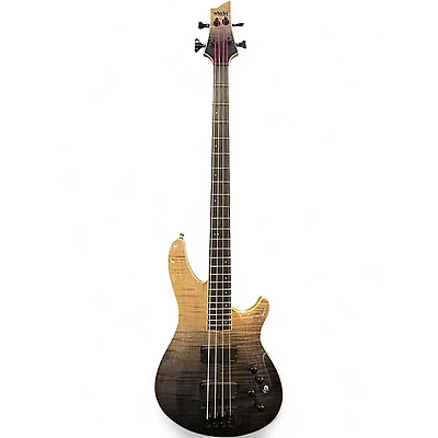 Used Schecter Guitar Research SLS Elite-4 Black Fade Burst Electric Bass Guitar