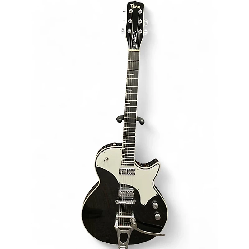 Used TV JONES Spectra Sonic Black Solid Body Electric Guitar