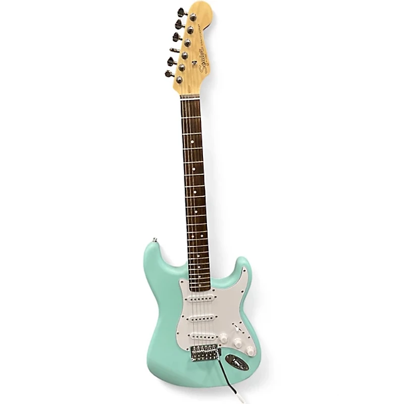 Used Squier Standard Stratocaster Daphne Blue Solid Body Electric Guitar