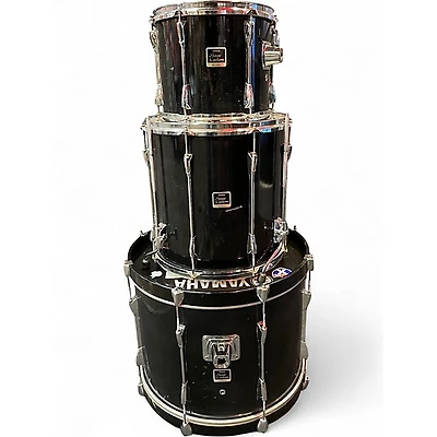 Used Yamaha 3 Piece Stage Custom Black Drum Kit