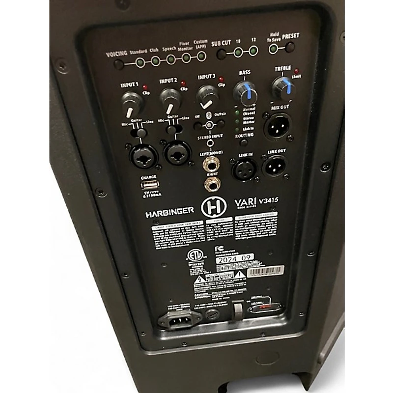 Used Harbinger V3415 Powered Speaker