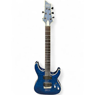 Used Schecter Guitar Research C1 Platinum Blue Solid Body Electric Guitar