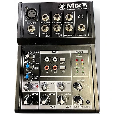 Used Mackie Mix5 Unpowered Mixer