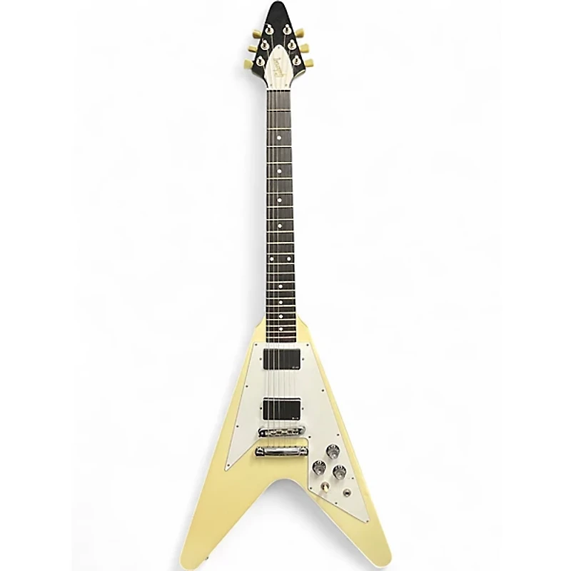 Used Gibson 70s Flying V Antique White Solid Body Electric Guitar