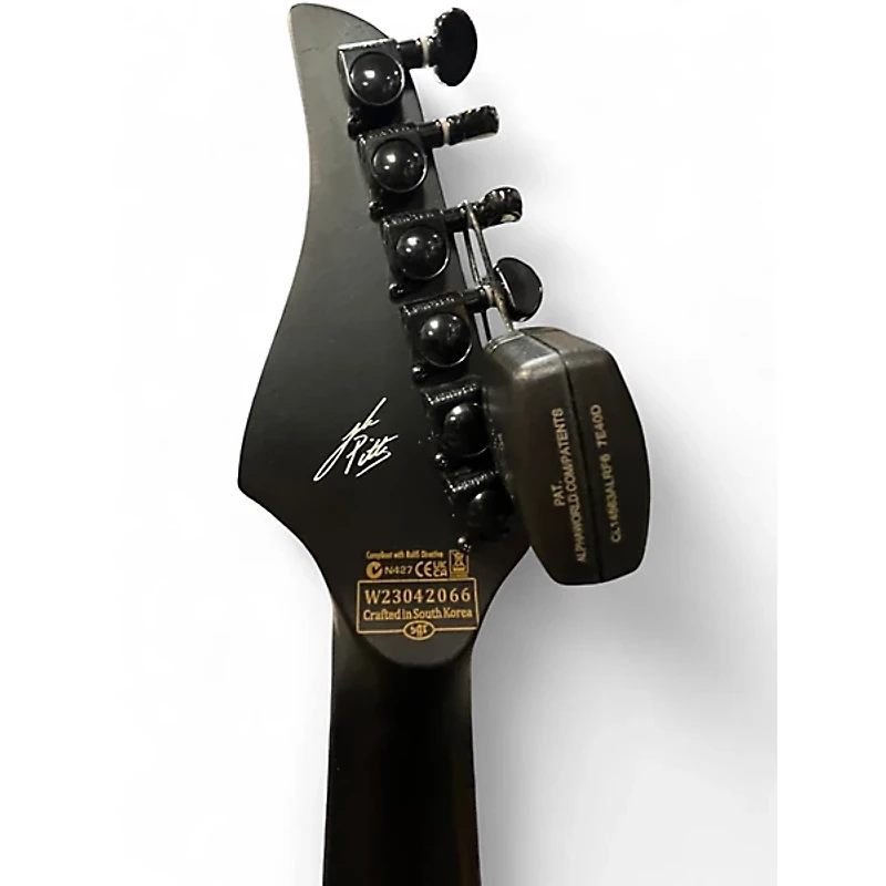 Used Schecter Guitar Research E1 FRS BLACK Solid Body Electric Guitar
