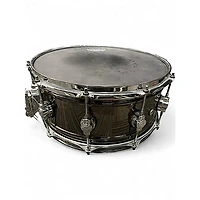 Used DW 6.5X14 Design Series Snare BLACK NICKEL OVER BRASS Drum