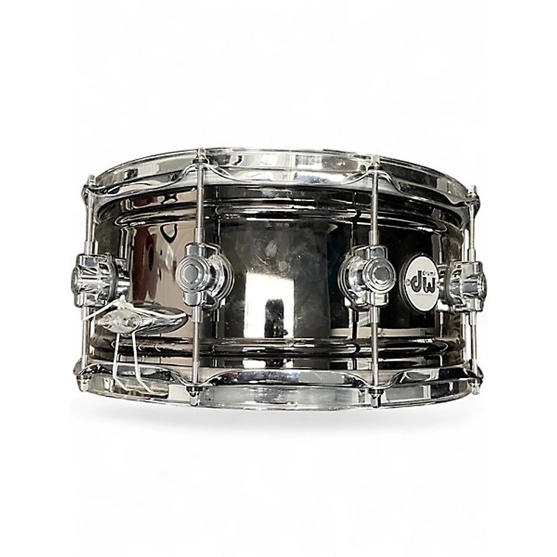 Used DW 6.5X14 Design Series Snare BLACK NICKEL OVER BRASS Drum