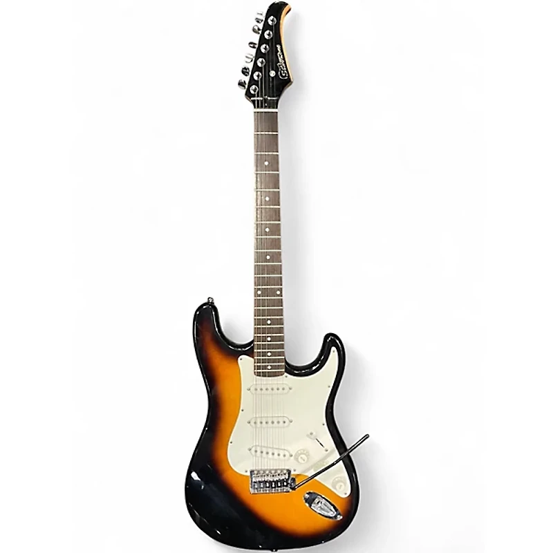 Used Silvertone SS10 SUNBURST Solid Body Electric Guitar