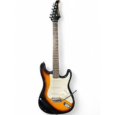 Used Silvertone SS10 SUNBURST Solid Body Electric Guitar