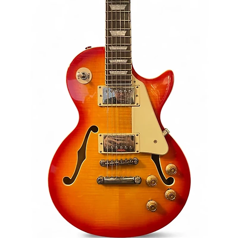 Used Epiphone Les Paul ES Cherry Sunburst Hollow Body Electric Guitar