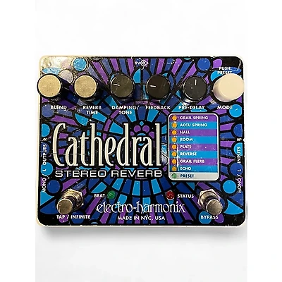 Used Electro-Harmonix Cathedral Stereo Reverb Effect Pedal