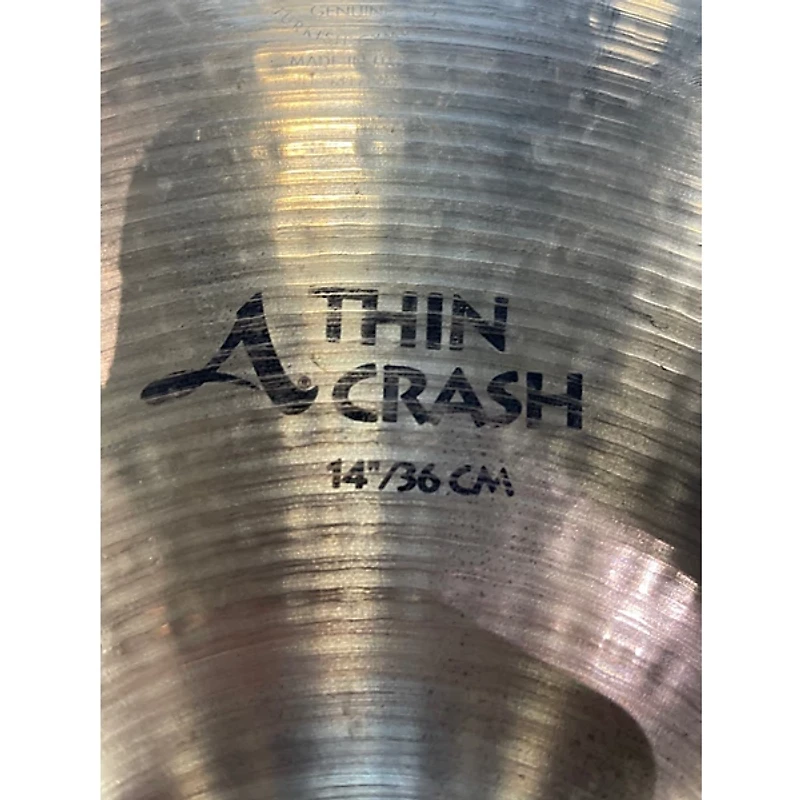 Used Zildjian 14in A Series Thin Crash Cymbal