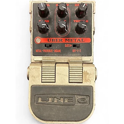 Used Line 6 Tonecore Uber Metal Heavy Distortion Effect Pedal