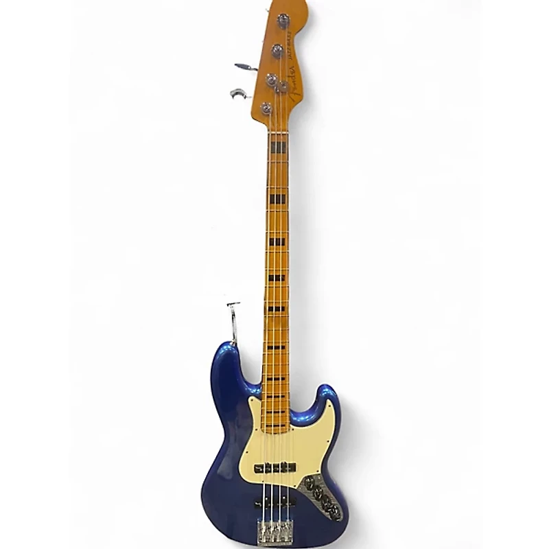 Used Fender AMERICAN ULTRA JAZZ BASS COBRA BLUE Electric Bass Guitar