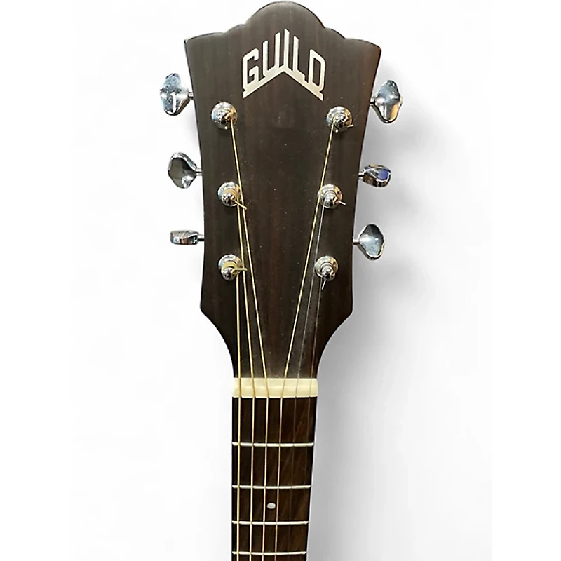 Used Guild OM-240CE Red Acoustic Electric Guitar