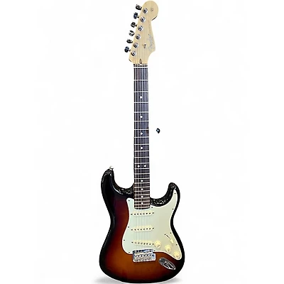Used Fender American Professional Stratocaster with Rosewood Neck 3 Tone Sunburst Solid Body Electric Guitar