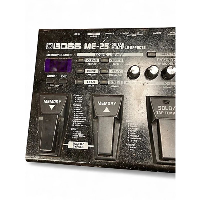 Used BOSS ME25 Guitar Multi Effect Processor