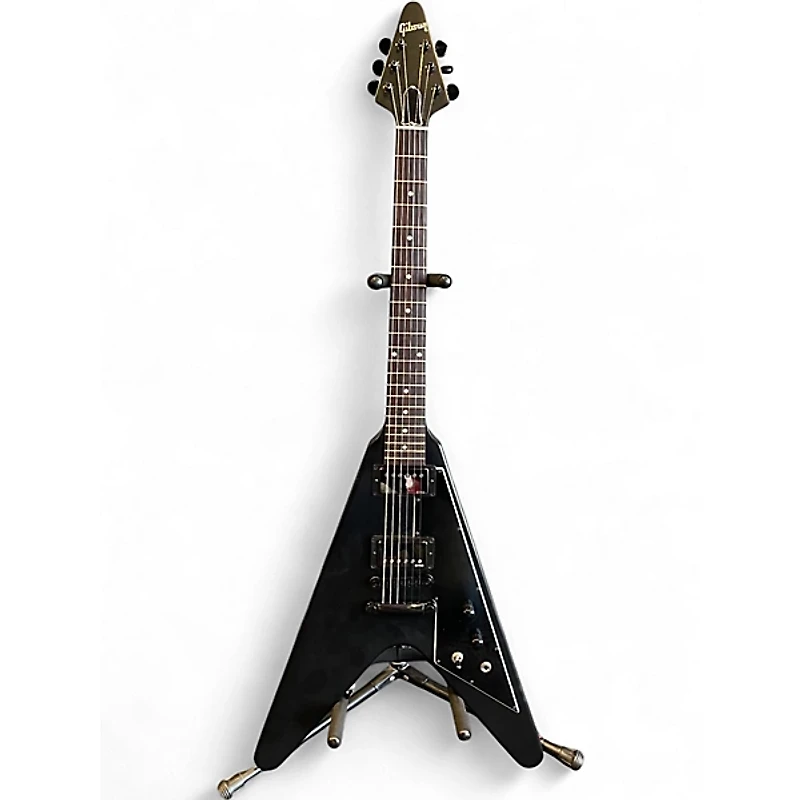 Used Gibson Flying V B-2 Satin Black Solid Body Electric Guitar