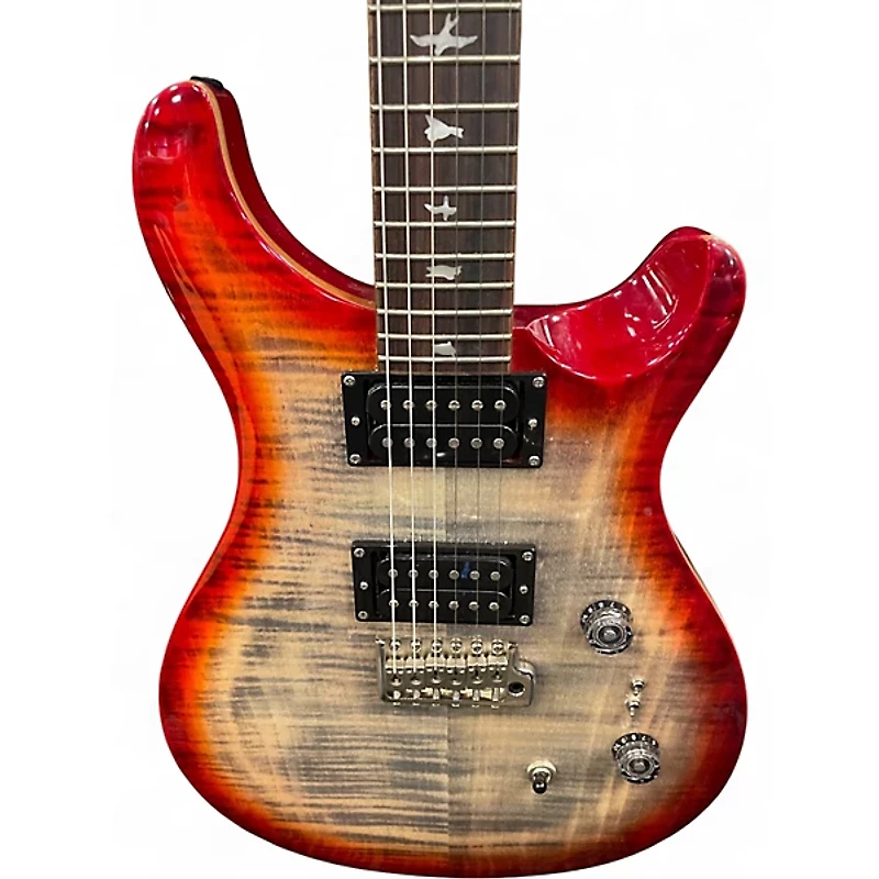 Used PRS SE Custom 24 CHARCOAL CHERRY BURST Solid Body Electric Guitar