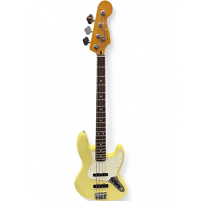 Used Fender Player II Jazz Bass Hialeah Yellow Electric Bass Guitar