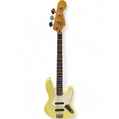 Used Fender Player II Jazz Bass Hialeah Yellow Electric Bass Guitar