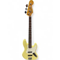 Used Fender Player II Jazz Bass Hialeah Yellow Electric Bass Guitar