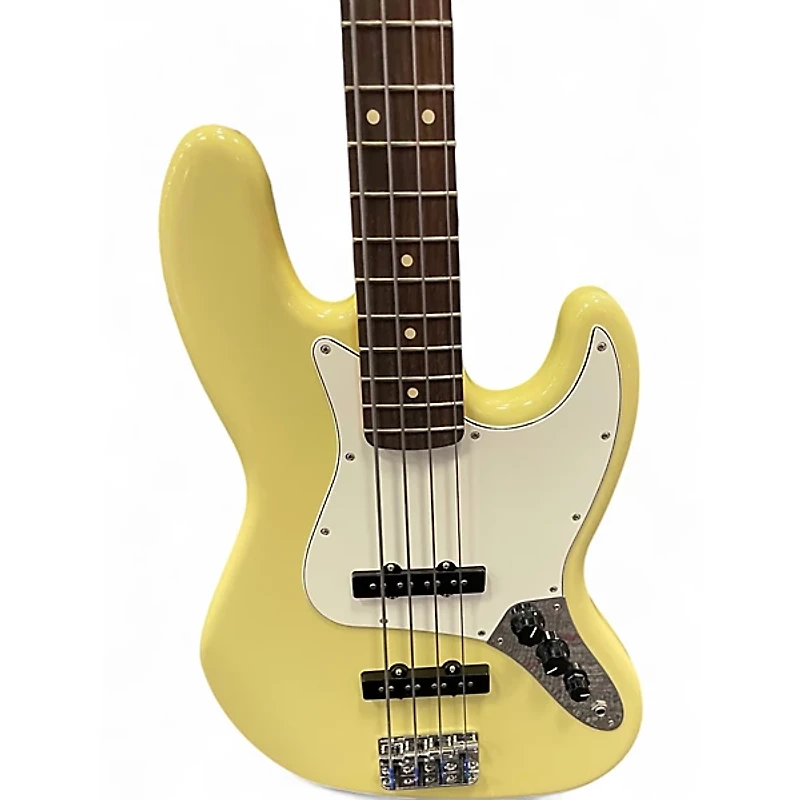 Used Fender Player II Jazz Bass Hialeah Yellow Electric Bass Guitar