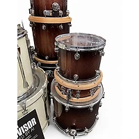 Used Mapex 8 Piece Saturn III Root Beer Sparkle Fade Drum Kit